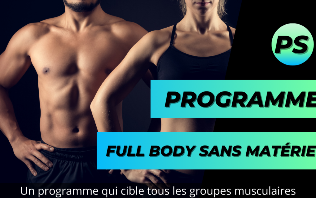 Programme Full body sans matériel en 10 minutes