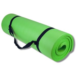 Tapis de sport confort enroulé prêt pour le transport PURSHAPE Fitness, Musculation et Yoga