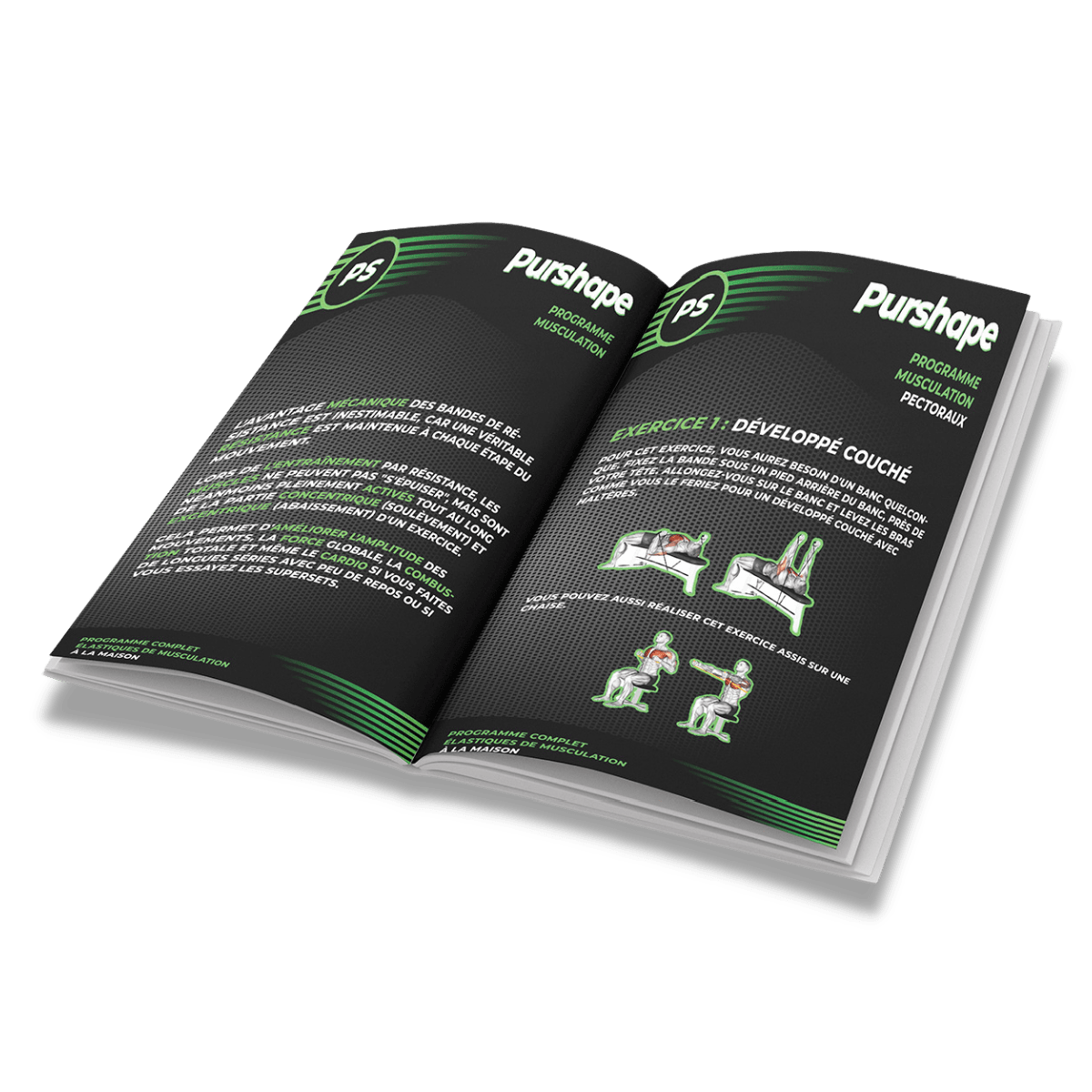 Programme d'exercices avec élastiques de musculation intérieur Programme d'exercices avec élastiques de musculation intérieur